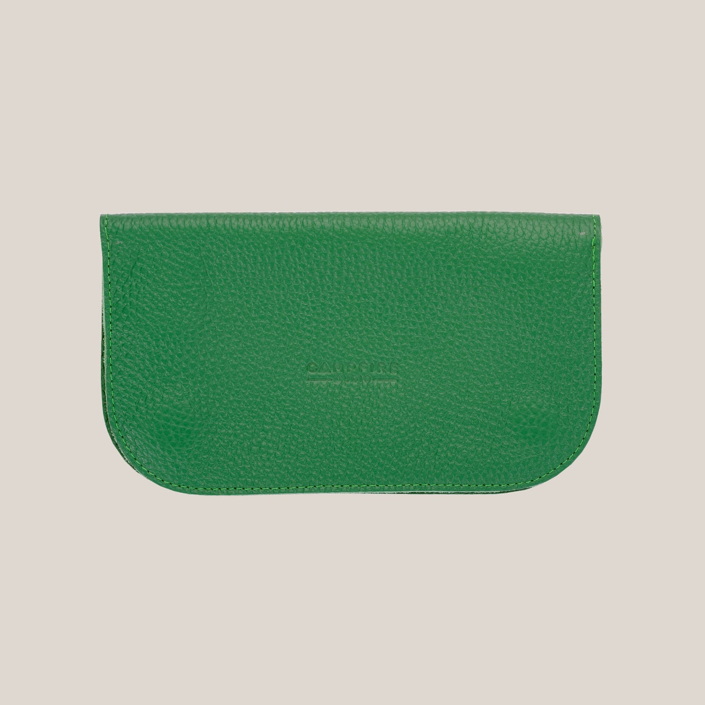 Folding Leather Case - Green