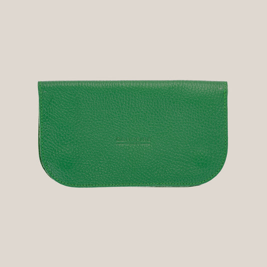 Folding Leather Case - Green